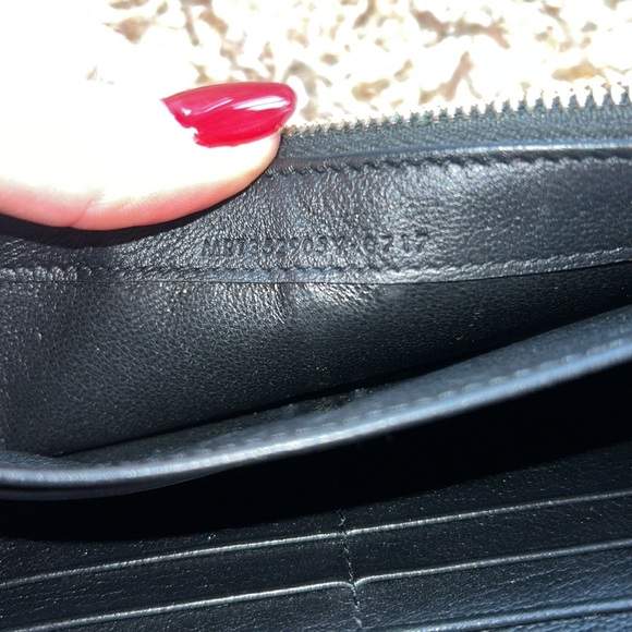 Yves Saint Laurent Black Leather Chain Wallet - Picture 9 of 9